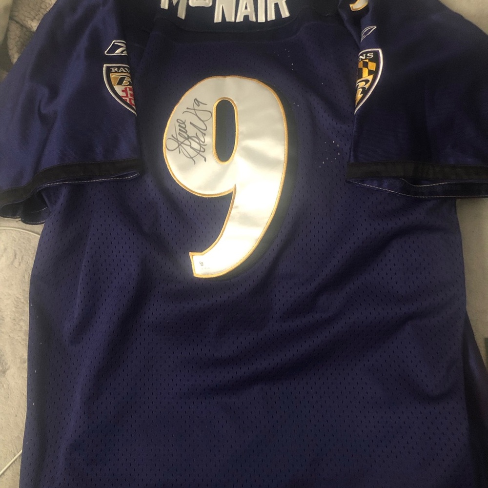 AUTOGRAPHED Authenticated Steve McNair(deceased) Ravens W/COA & Matching holo.